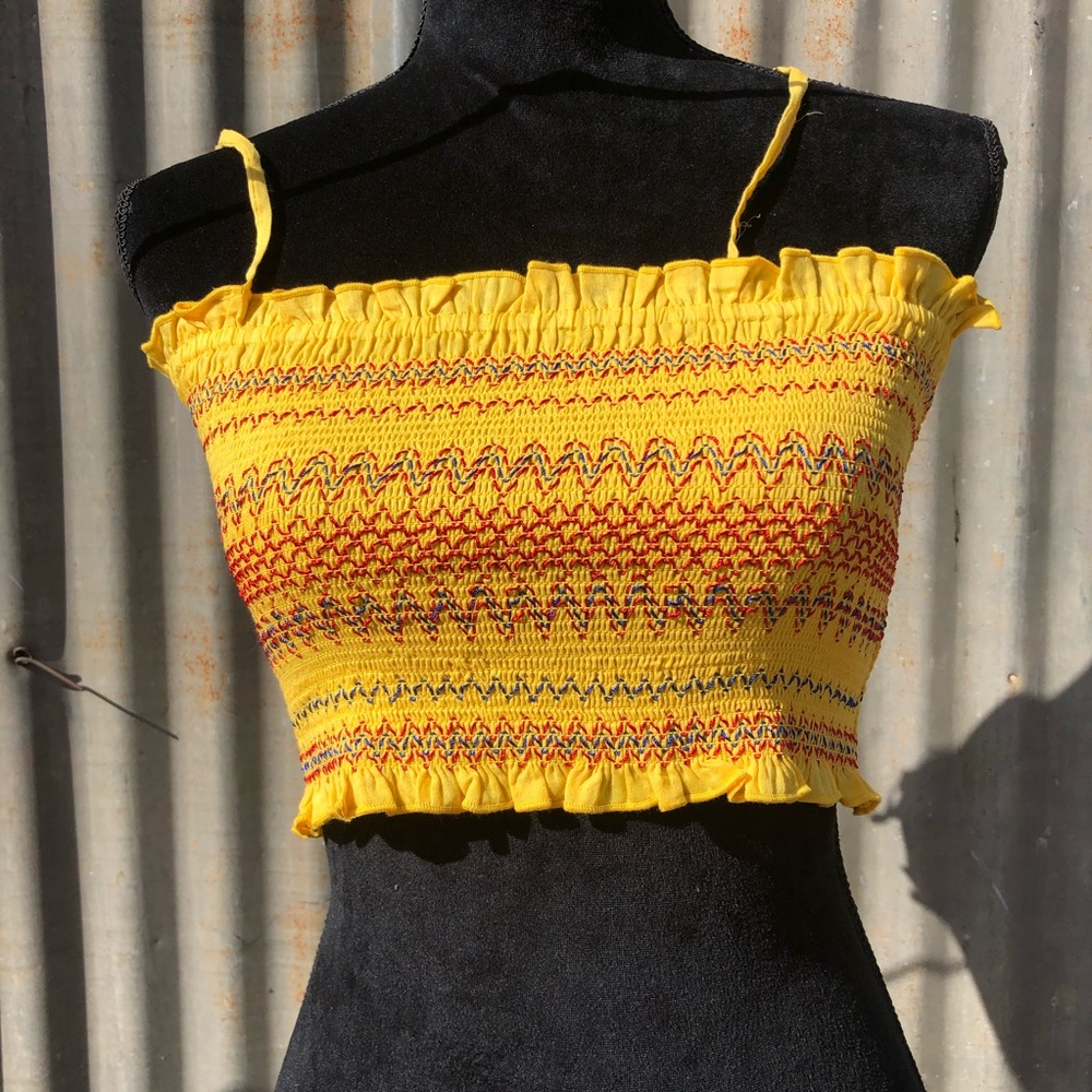 Yellow Crop Top